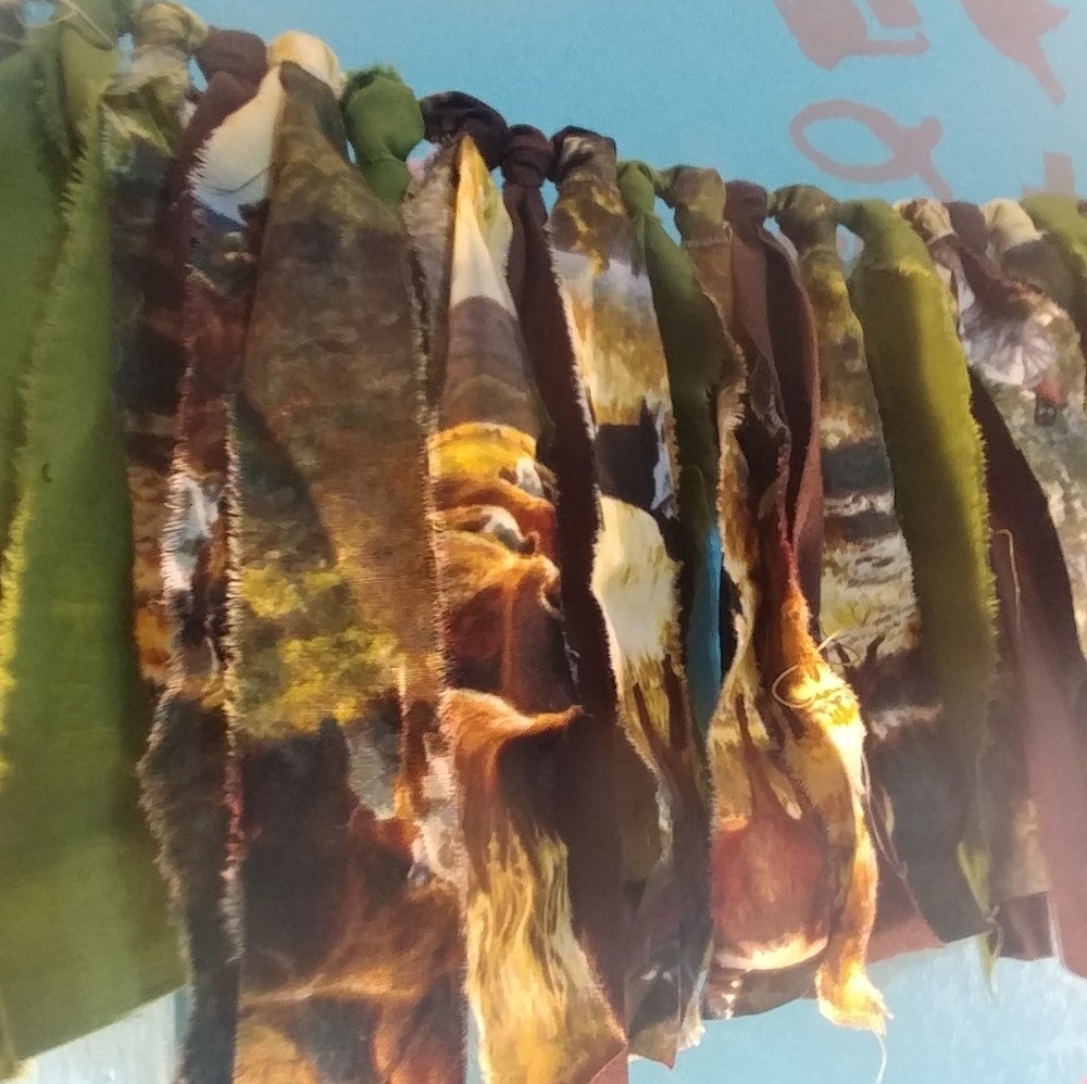 Handmade Farm House Fabric Banner